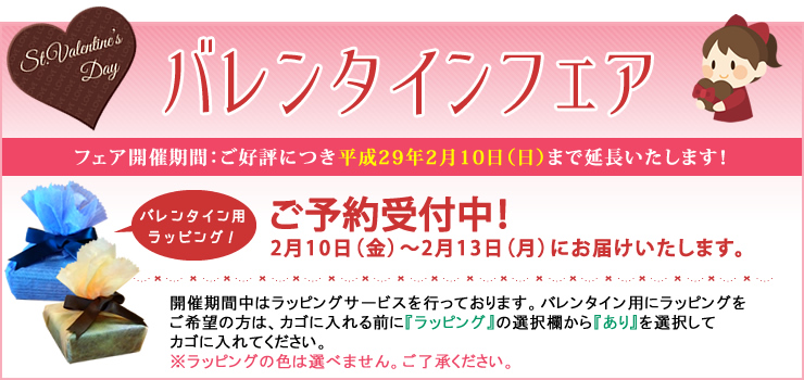 バレンタインフェア開催中!